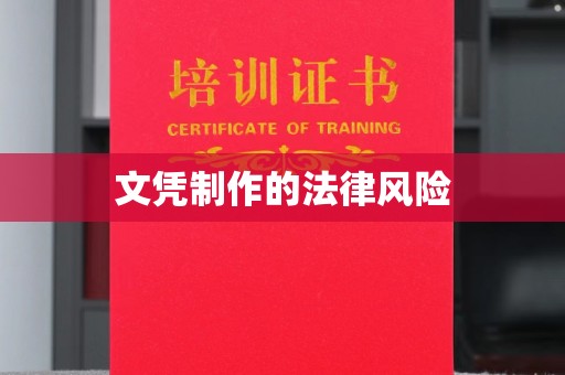 长武文凭制作的法律风险