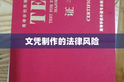 长武文凭制作的法律风险