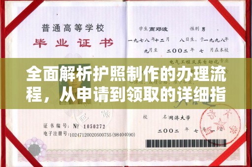 长武全面解析护照制作的办理流程，从申请到领取的详细指南