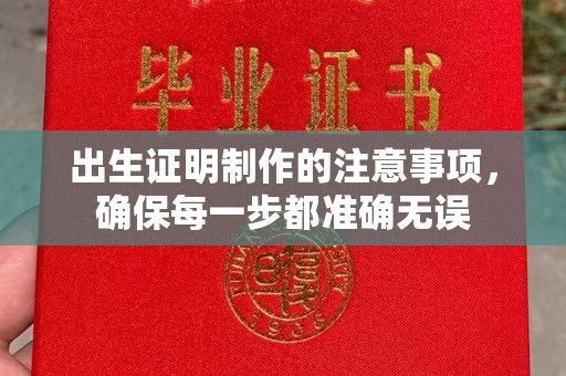 长武出生证明制作的注意事项，确保每一步都准确无误
