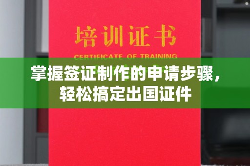长武掌握签证制作的申请步骤，轻松搞定出国证件
