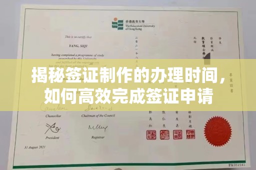长武揭秘签证制作的办理时间，如何高效完成签证申请