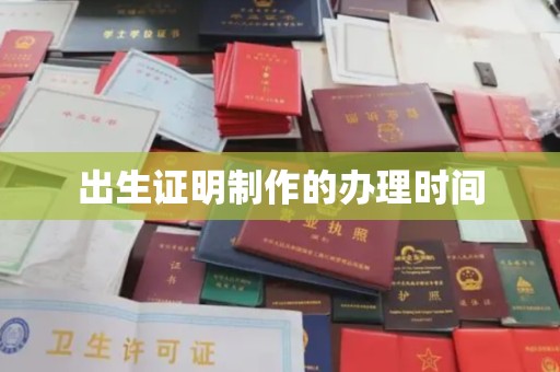 长武出生证明制作的办理时间