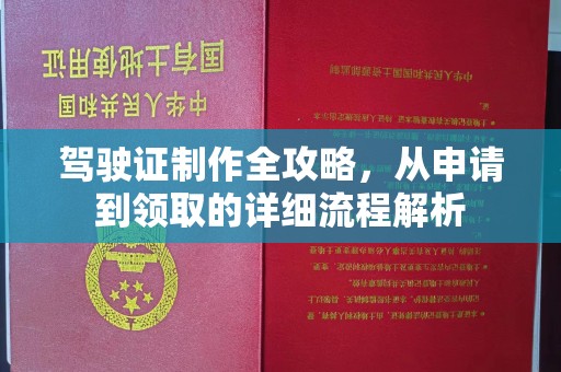 长武驾驶证制作全攻略，从申请到领取的详细流程解析